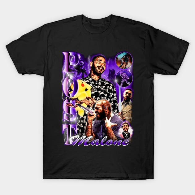 Post malone vintage rap tee T-Shirt by BVNKGRAPHICS